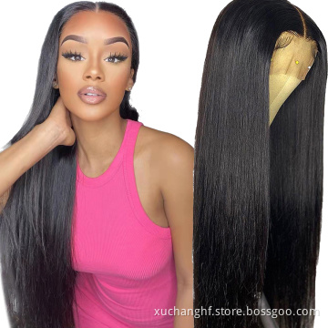 Wholesale Transparent HD Full Lace Human Hair Wig.Brazilian Hair Full HD Lace Wig,Super Thin HD Full Lace Wigs with baby hair